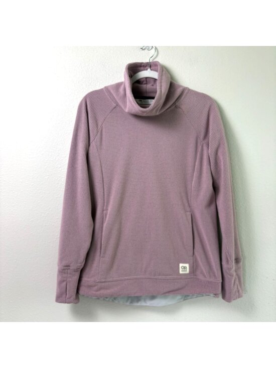 Outdoor Research Tops - Outdoor Research Trail Mix Cowl Pullover Womens M Pink Waffle Fleece Hiking